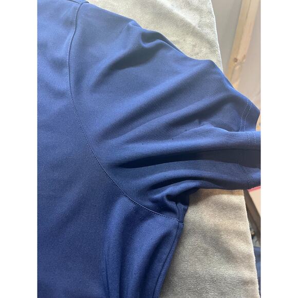 Roundtree & Yorke Performance 4XB Navy Blue Short Sleeve Golf Polo Men’s Shirt - Picture 2 of 6